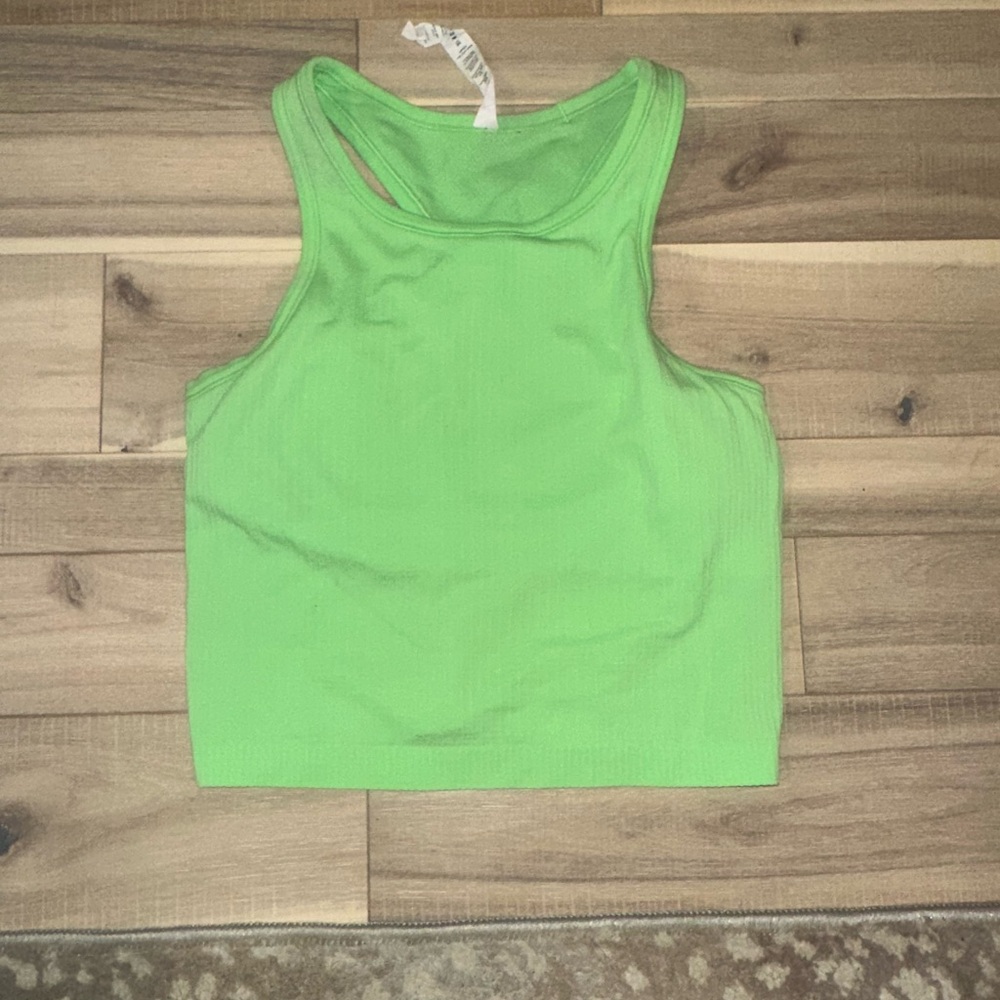 lululemon athletica Lime Green Tank Top